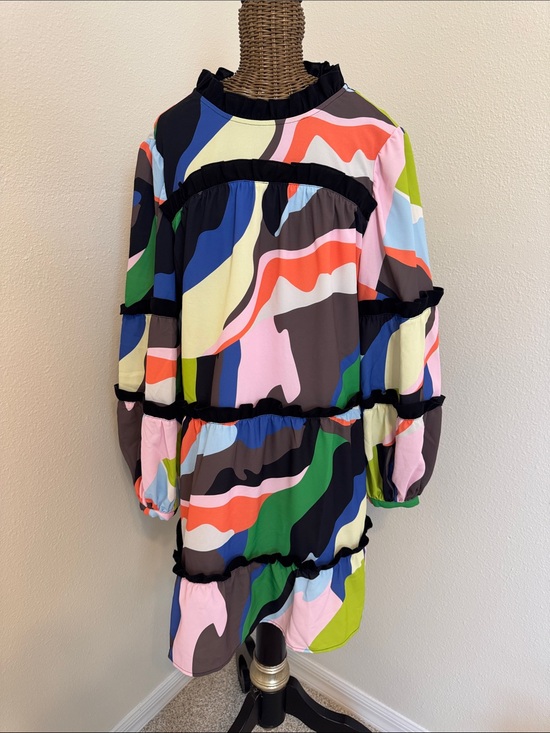 Dresses & Skirts - Crosby by Millie Burch Colorful Tiered Dress S